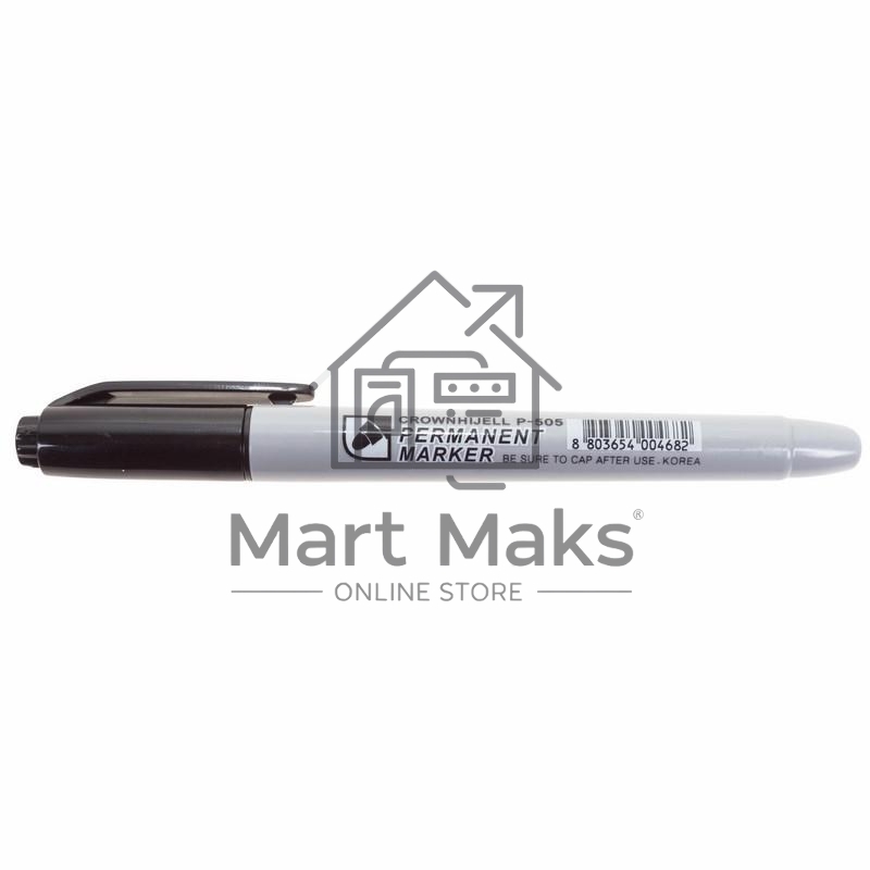Маркер перманентный Crown «Multi Marker Slim» 2 мм, черный, пулевидный