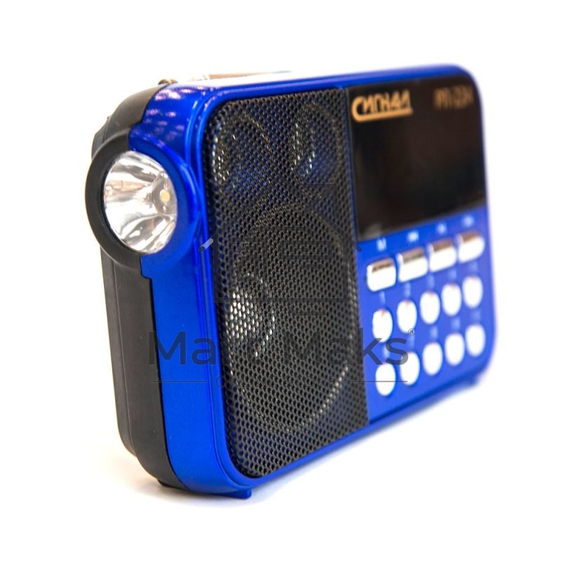 Радиоприемник Сигнал РП-224, бат. 3*АА (не в компл.), 220V, акб 400мА/ч, USB, SD, дисплей, фонарик