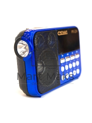 Радиоприемник Сигнал РП-224, бат. 3*АА (не в компл.), 220V, акб 400мА/ч, USB, SD, дисплей, фонарик