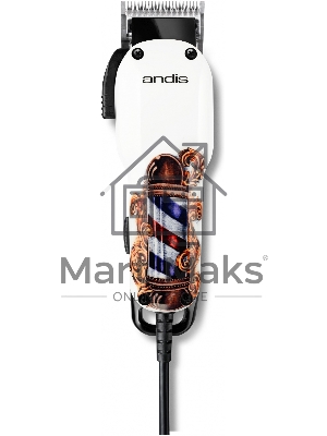 Машинка для стрижки Andis US-1 Fade in Barber Pole Design белый/рисунок