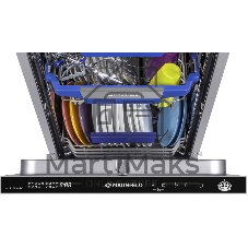 Встраиваемая посудомоечная машина Maunfeld MLP-08IMRO, черный, 44.8 см, 10 компл., 47 дБ, класс A++