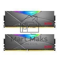 Оперативная память XPG Spectrix D50 RGB, 32GB (2x16GB), DDR4, 3600MHz, CL18, UDIMM, RGB, с радиатором, серый
