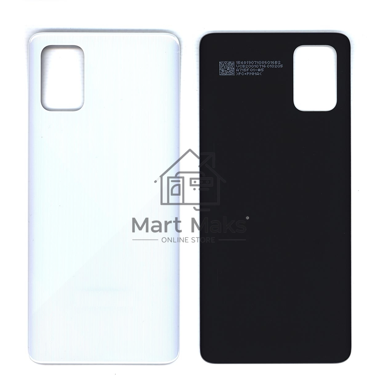 Задняя крышка для Samsung A715F Galaxy A71 (2019) серебристая