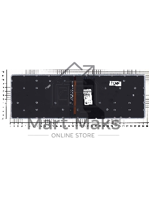 Клавиатура для ноутбука Acer Aspire VN7-593G черная с красной подсветкой