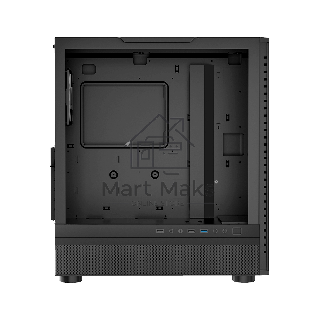 Компьютерный корпус  PCCooler IE200 BK, Tempered Glass Full Tower, черный, TG, SPCC, 1x120mm ARGB E-ATX, ATX, mATX, mITX 180/380/220mm 4x2.5