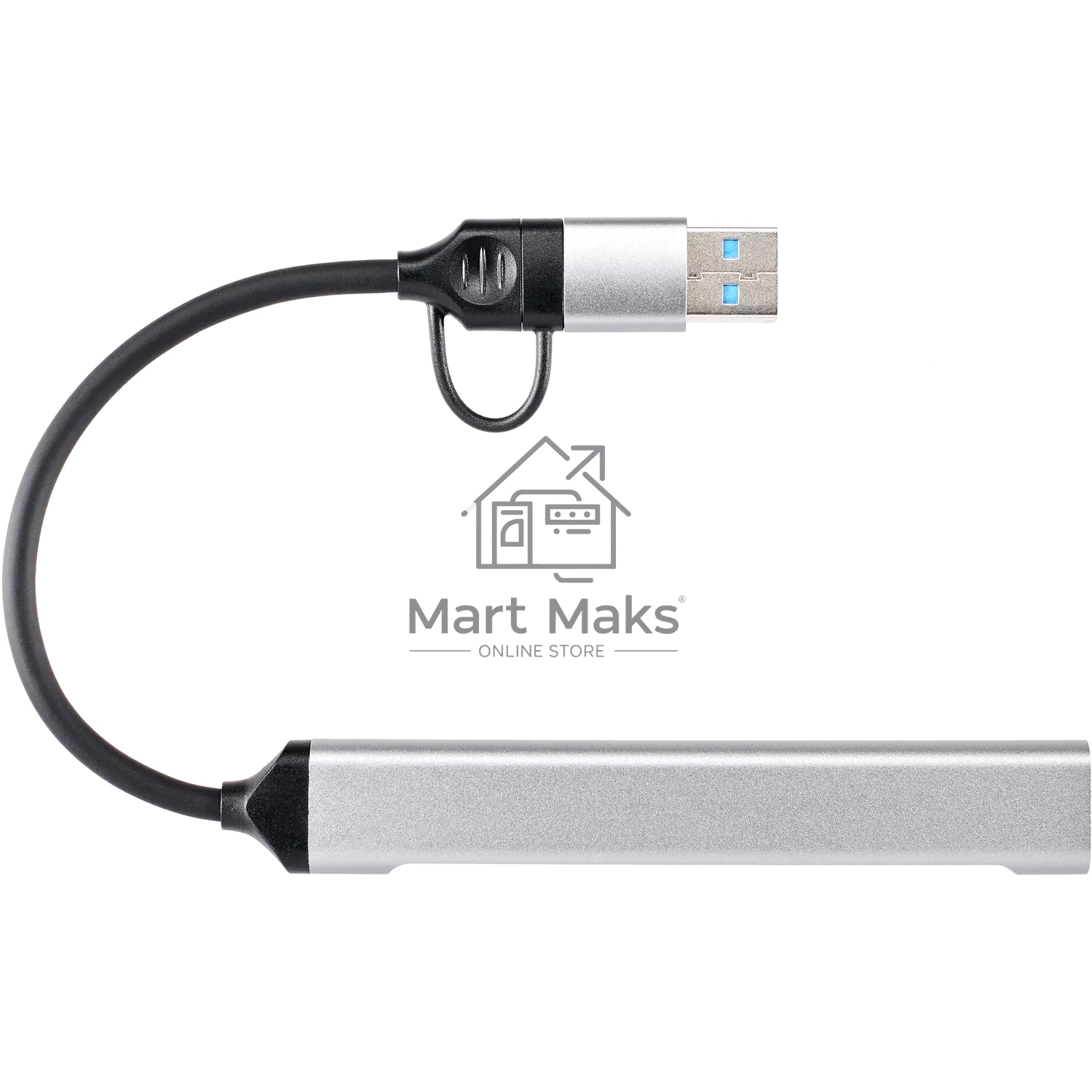 USB концентратор TypeC+adapter-->USB3.0+2USB2,0+SD+TF, VCOM