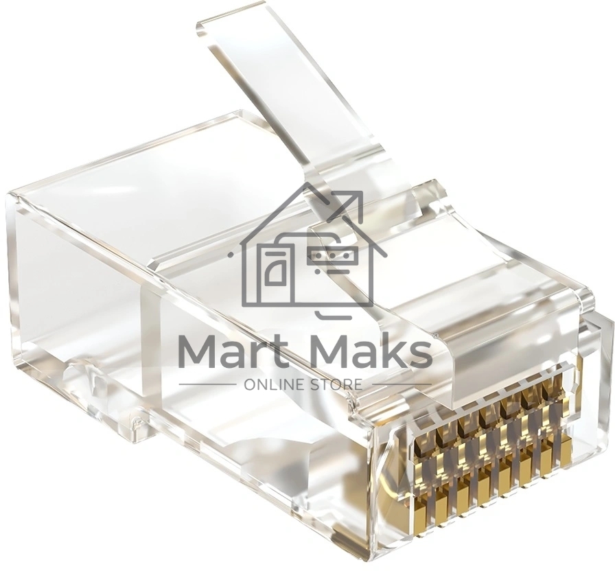 Коннектор Sysmatrix PLUG 8P8C5EU.UWRJ45 кат.5E UTP прозр. (упак.:100шт)
