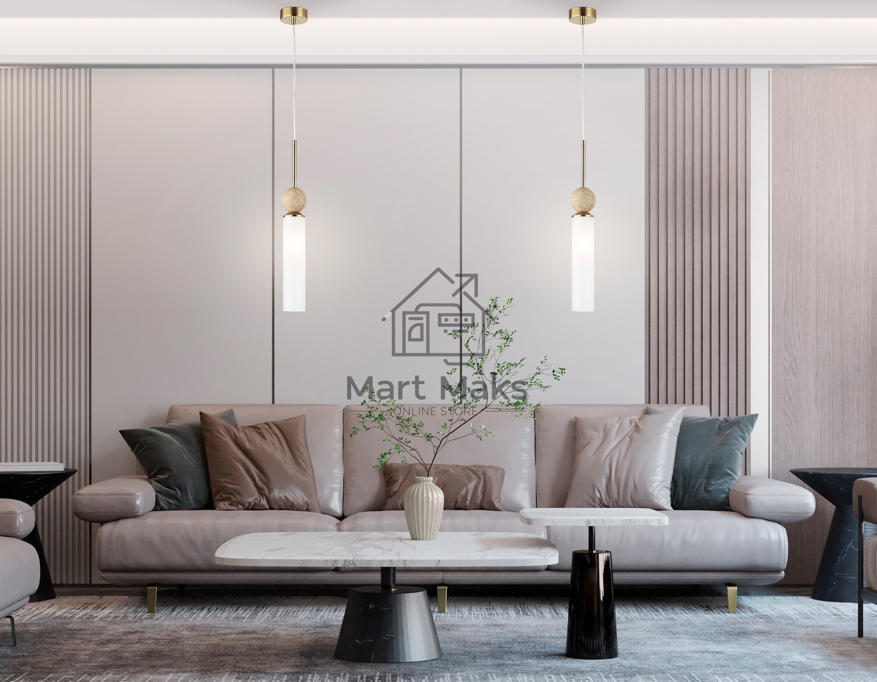 Светильник Ambrella light LH53256 BS/FR латунь/белый матовый E14 max 40W D80*470