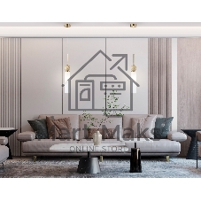 Светильник Ambrella light LH53256 BS/FR латунь/белый матовый E14 max 40W D80*470
