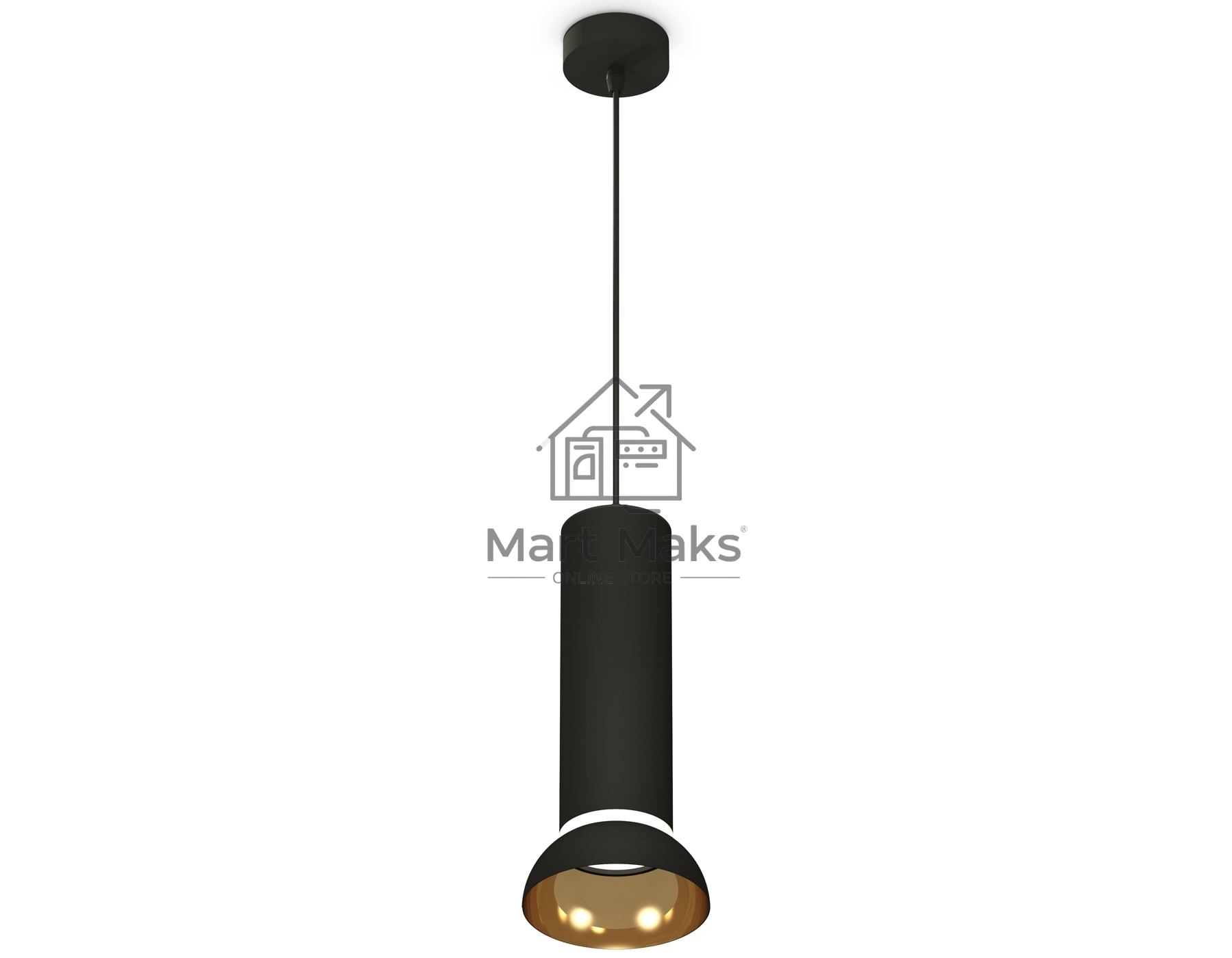 Светильник Ambrella Light XP8192101 SBK/PYG/CL черный песок/золото желтое полированное/прозрачный GX53 (A2333, C8192, N8145)