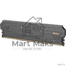 Оперативная память Netac Shadow III, DDR4, 8GB (1x8GB), 3200 MHz, CL16, с радиатором, черный