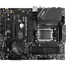 Материнская плата MSI PRO B650-P WIFI, AM5, AMD B650, 4xDDR5, 6xSATA, 2xM.2 (PCIe 4.0), 2xPCIe 4.0 x16, 2xPCIe 3.0 x16, 1xHDMI, 1xDP, 1x2.5Gb LAN, Wi-Fi, Bluetooth, 1xUSB-C 20Gbps, 3xUSB-A 10Gbps, 4xUSB-A 5Gbps, 3x3.5 мм, 7.1, чёрный, ATX