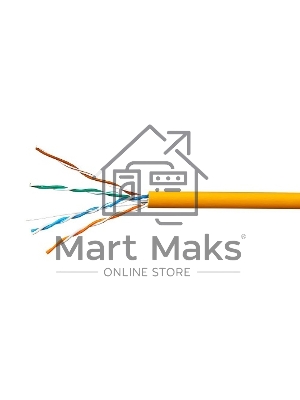 Кабель SkyNet Standart UTPнг-LSZH 4x2x0,48, низкое дымовыделение, нулевое содержание галогенов, медный, FLUKE TEST, кат.5e, однож., 305 м, box, оранжевый