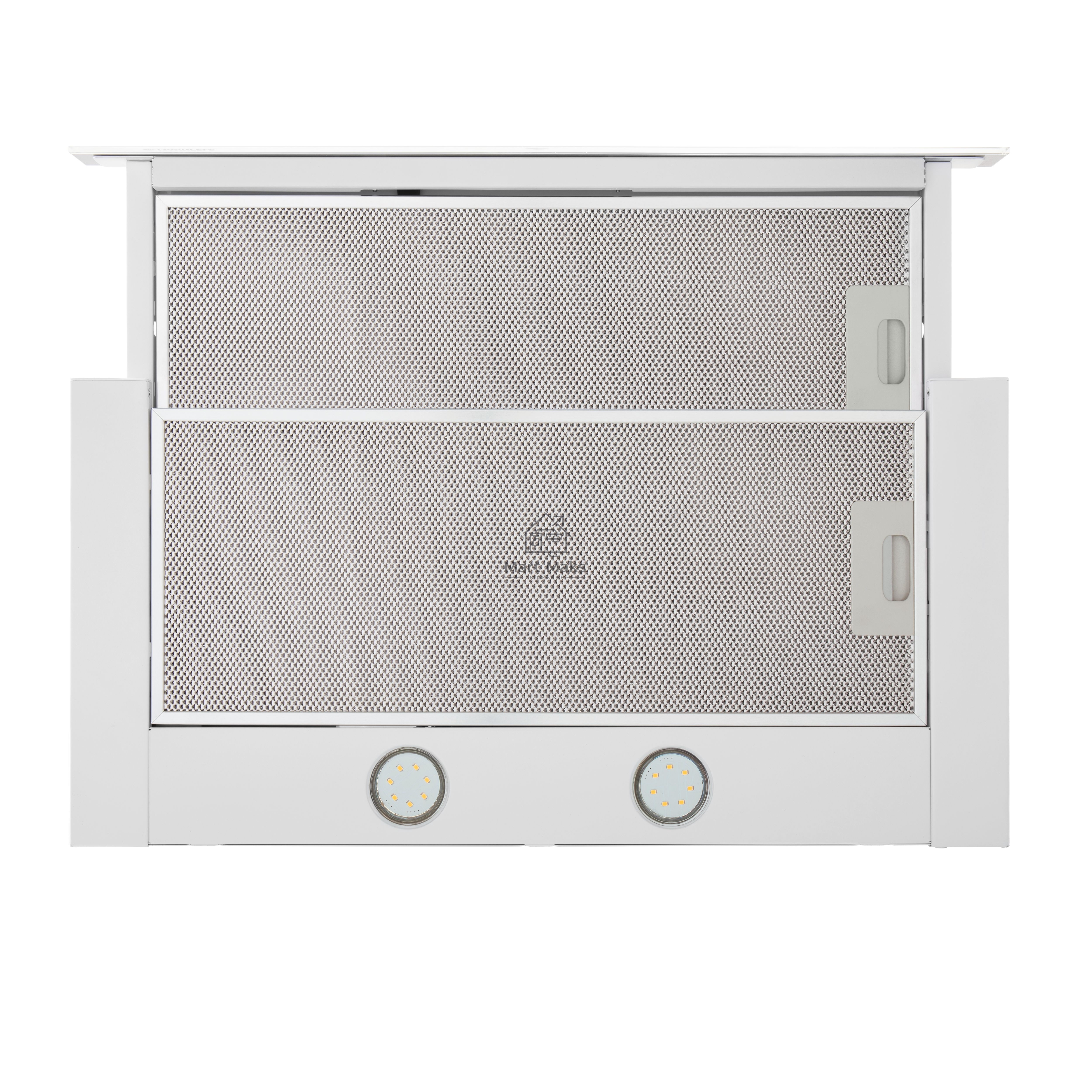 Вытяжка встраиваемая Maunfeld Ouse Touch Glass 60 белый, 60 см, 750 куб. м/ч, 48 дБ