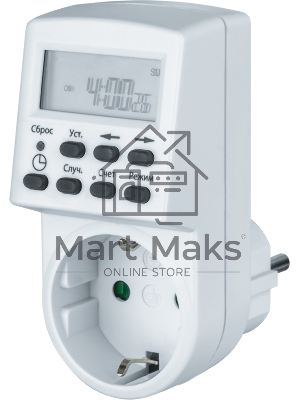Таймер Navigator NTR-E-S01-WH розет. электрон.