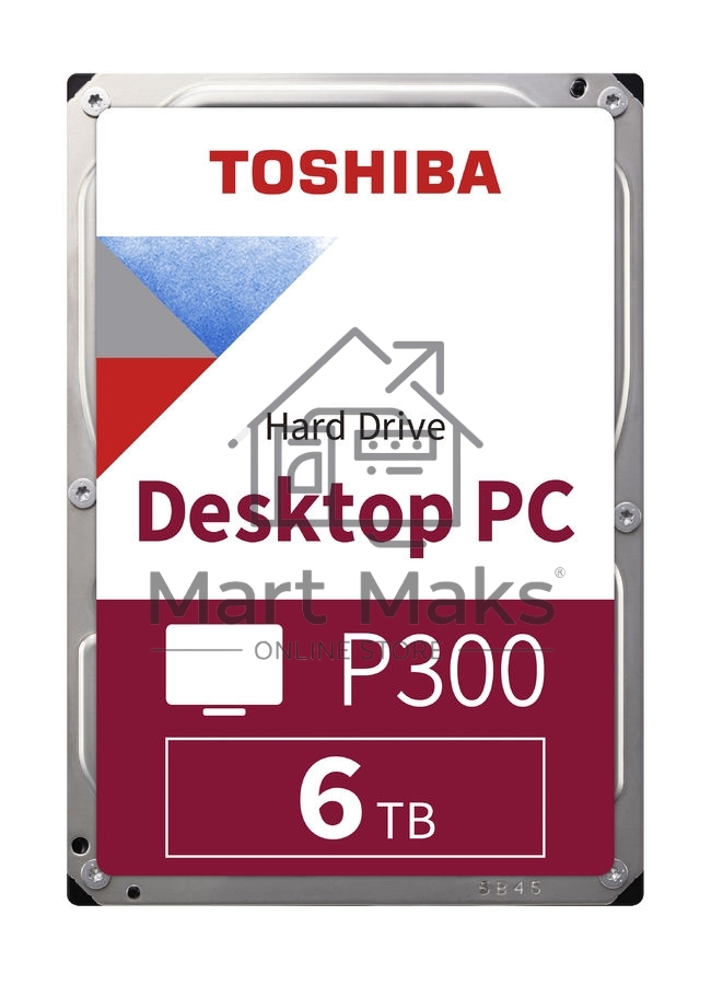 Жесткий диск Toshiba SATA-III 6Tb HDWD260UZSVA P300 (5400rpm) 128Mb 3.5