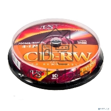 Диск CD-RW VS (PERFEO) 700 Mb, 12x, Cake Box (10), (10/250).