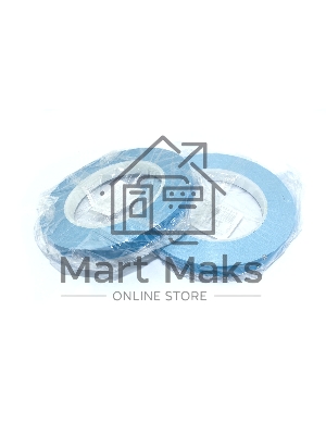 Термоскотч двусторонний 12 мм, 50 м 2 шт синий