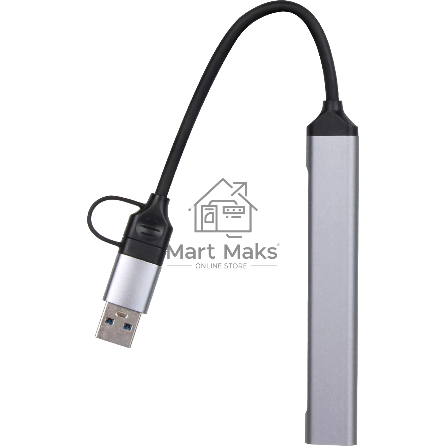 USB концентратор TypeC+adapter-->USB3.0+2USB2,0+SD+TF, VCOM