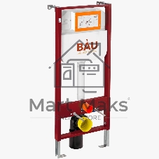 Рамная инсталляция BAU NEO 45 для подвесного унитаза и Круглая хромированная клавиша Aquanika