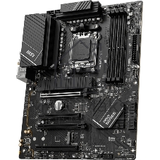 Материнская плата MSI PRO B650-P WIFI, AM5, AMD B650, 4xDDR5, 6xSATA, 2xM.2 (PCIe 4.0), 2xPCIe 4.0 x16, 2xPCIe 3.0 x16, 1xHDMI, 1xDP, 1x2.5Gb LAN, Wi-Fi, Bluetooth, 1xUSB-C 20Gbps, 3xUSB-A 10Gbps, 4xUSB-A 5Gbps, 3x3.5 мм, 7.1, чёрный, ATX
