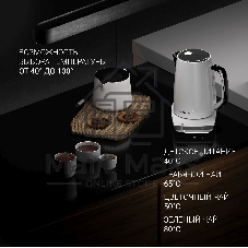 Чайник электрический Polaris PWK 1755CAD WIFI IQ Home 1.7л. 2150Вт белый (корпус: нержавеющая сталь)