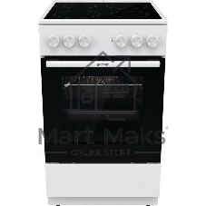 Плита электрическая Gorenje GEC5A41WG белый, конфорок 4 электрических, духовка 62 л, 50 см x 85 см x 59.4 см
