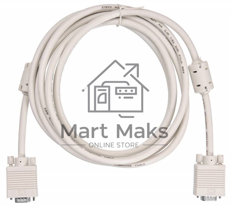 Кабель Buro CAB016S-10 VGA (m) VGA (m) 3м феррит.кольца серый
