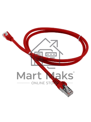 Патч-корд LANMASTER LSZH FTP кат.5e, 2.0 м, красный