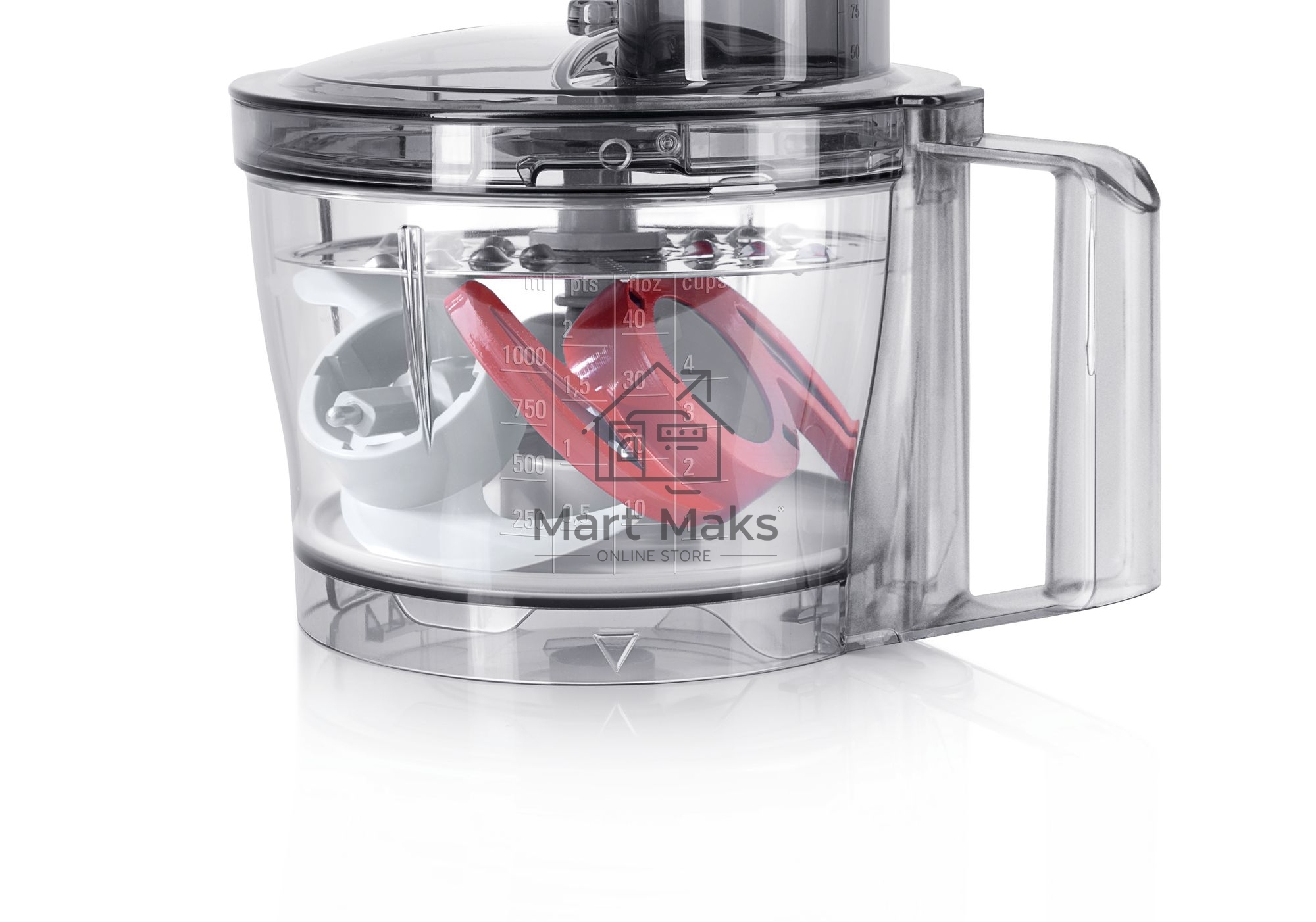 Кухонный комбайн Bosch MCM3501M 800 Вт, Скорости: 2, Блендер 1 л, Чаша 2.3 л, Цвет черны/серебристый