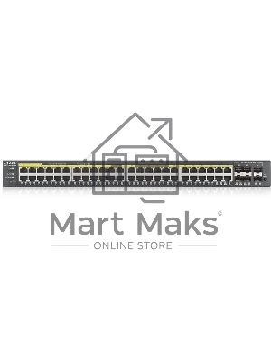 Гибридный L2 коммутатор PoE+ Zyxel NebulaFlex Pro GS2220-50HP, rack 19
