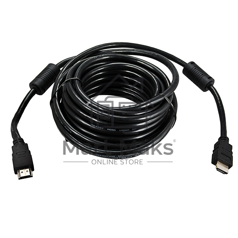 Кабель Rexant HDMI - HDMI 1.4, 10 м, Gold (PVC пакет)