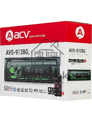 Автомагнитола ACV AVS-912BG 1DIN 4x50Вт