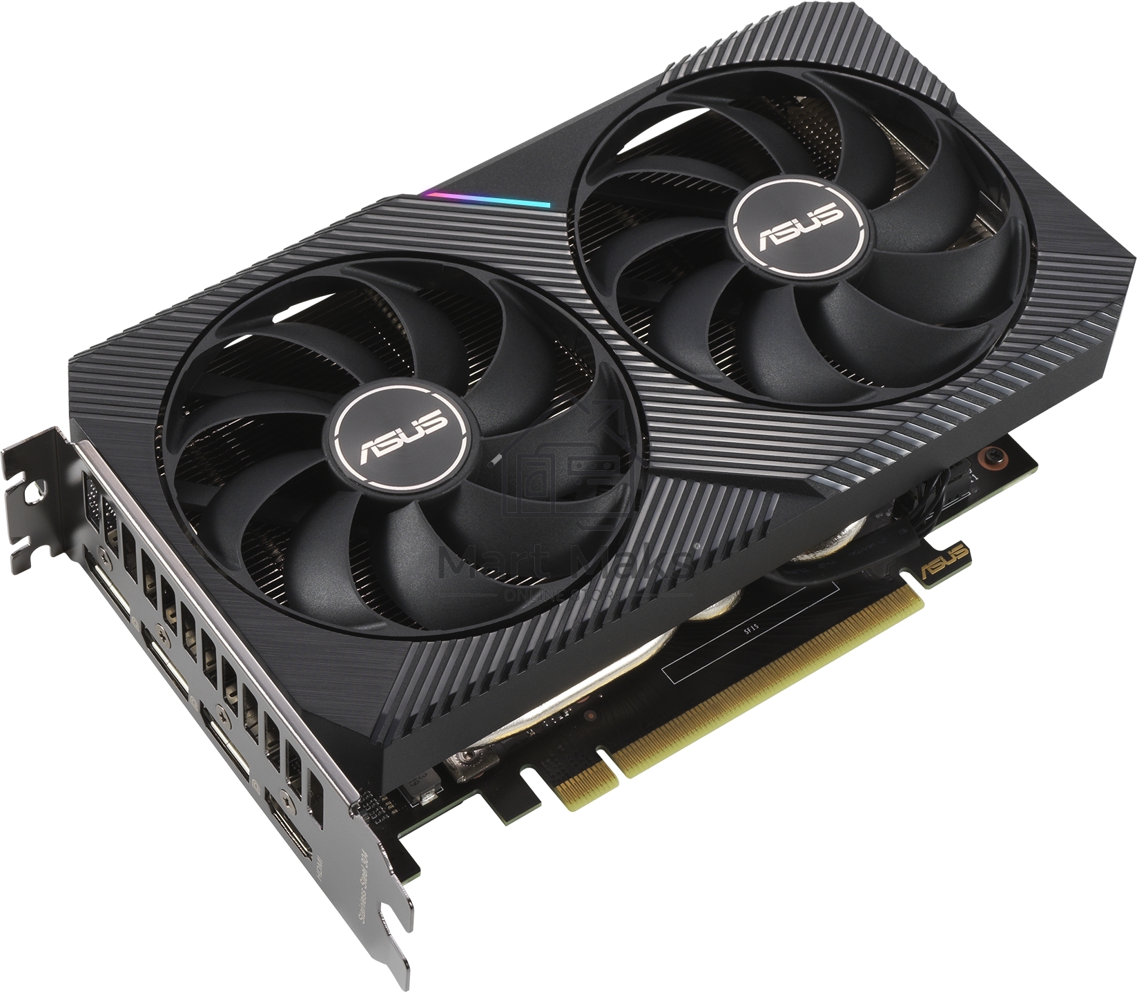 Видеокарта Asus DUAL-RTX3060-O12G-V2 LHR NVIDIA GeForce RTX 3060 12288Mb 192 GDDR6 1837/15000/HDMIx1/DPx3/HDCP Ret