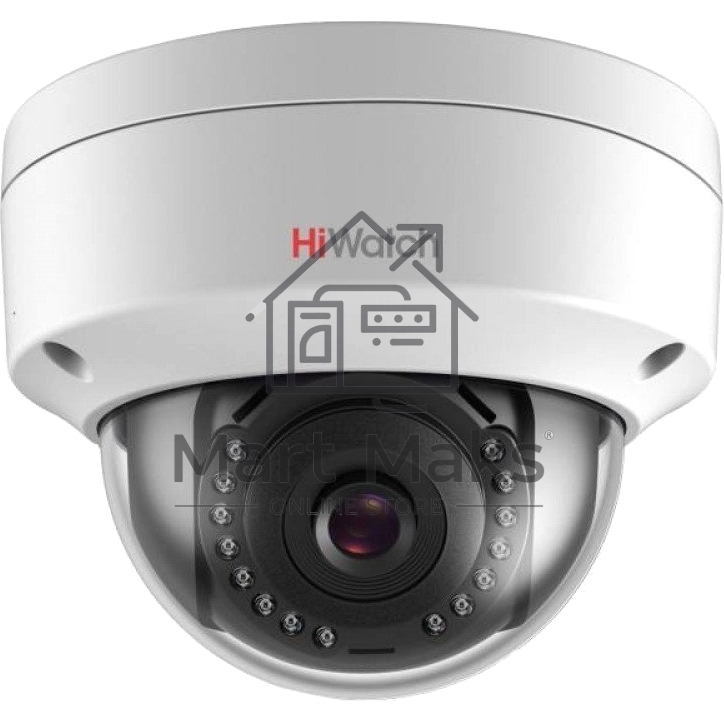 Видеокамера IP Hikvision HiWatch DS-I252 4-4мм цветная корп.:белый