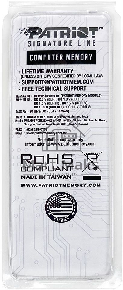 Оперативная память Patriot, DDR5, 16GB (1x16 GB), 4800 MHz, CL40, SO-DIMM