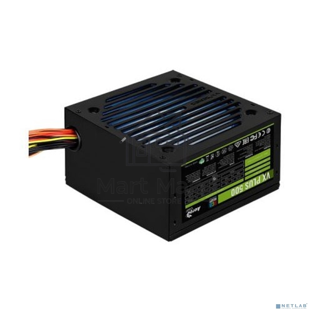 Блок питания Aerocool / Formula VX-500 PLUS RGB, 500Вт, 120мм, черный