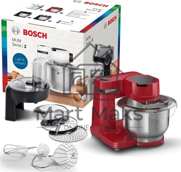 Кухонный комбайн Bosch MUMS2ER01 700Вт красный