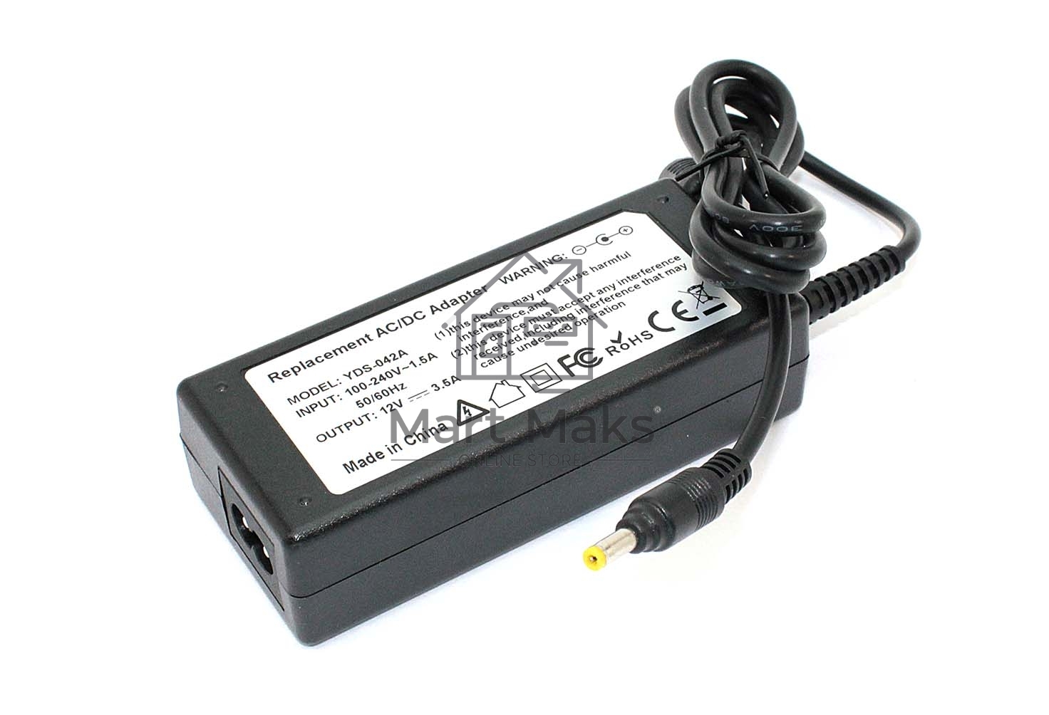 Блок питания для монитора и телевизора LCD 12V 3.5A 4.0x1.7мм OEM