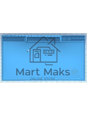 Резиновый коврик для работы с телефонами/планшетами с магнитными ячейками для мелких деталей 210х38