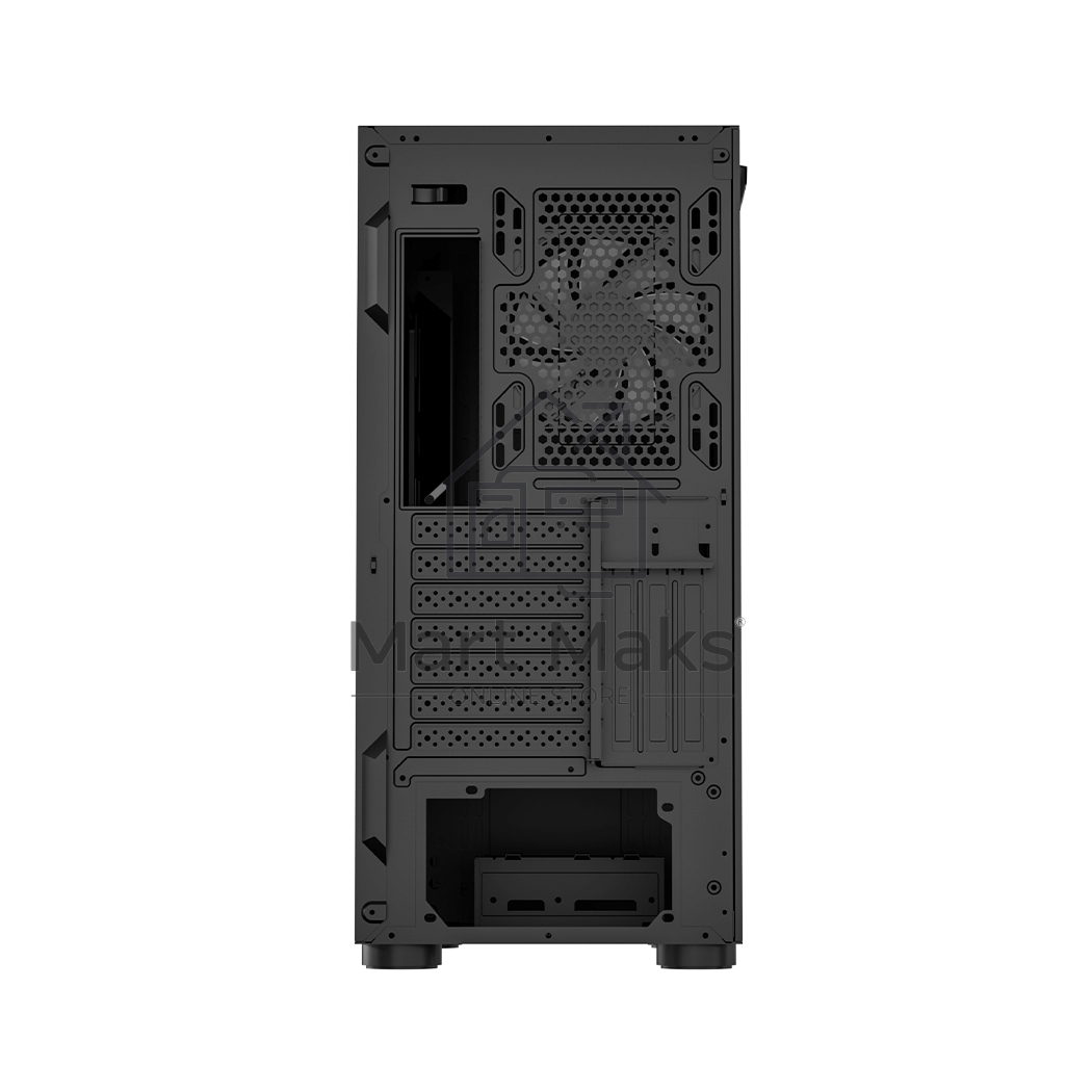 Компьютерный корпус  PCCooler IE200 BK, Tempered Glass Full Tower, черный, TG, SPCC, 1x120mm ARGB E-ATX, ATX, mATX, mITX 180/380/220mm 4x2.5