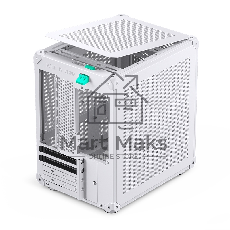 Корпус без блока питания Case JONSBO C6-ITX, Micro-Tower, no fan, 1xUSB-A 3.0 + 1xUSB-C 3.1, mDTX, mITX White