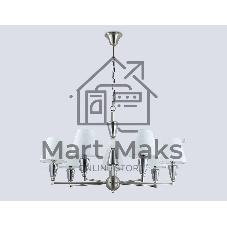 Люстра Ambrella light LH75256/7 SN/FR сатин никель/белый матовый E14*7 max 40W D860*520
