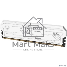 Оперативная память Netac Shadow III, DDR4, 8GB (1x8GB), 3200 MHz, CL16, с радиатором, белый