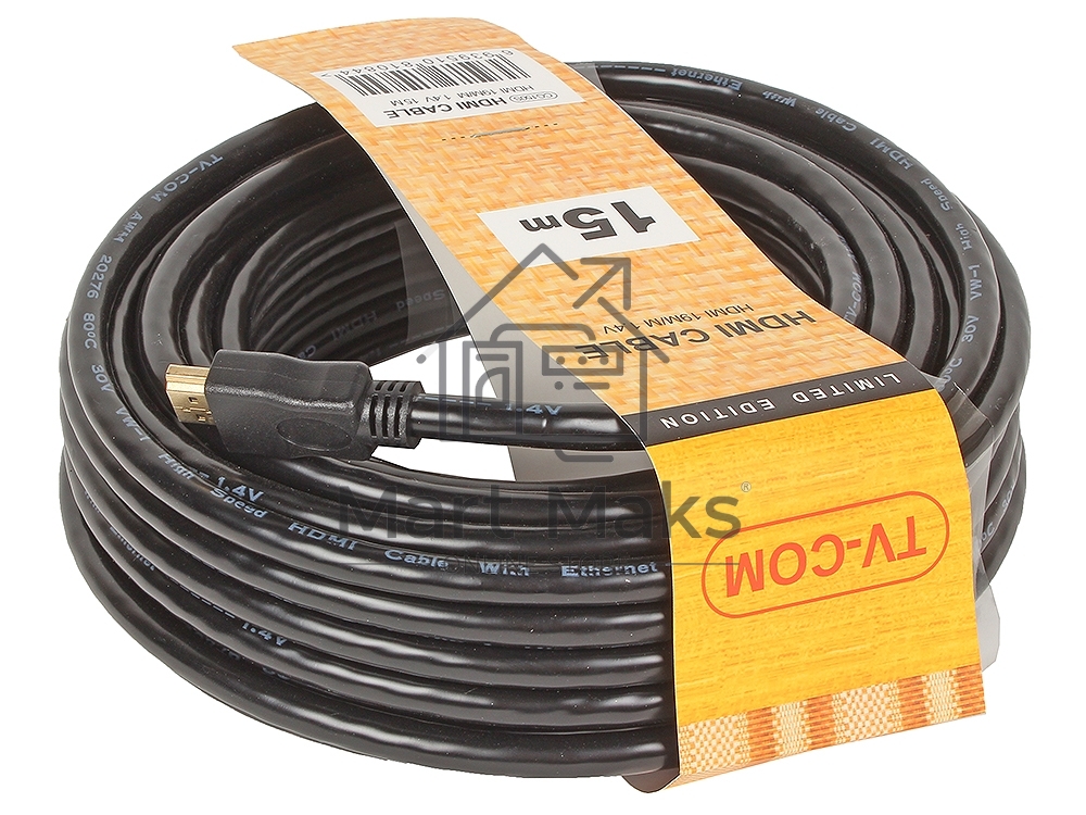 Кабель цифровой TV-COM HDMI19M to HDMI19M, V1.4+3D, 15m <CG150S-15M>