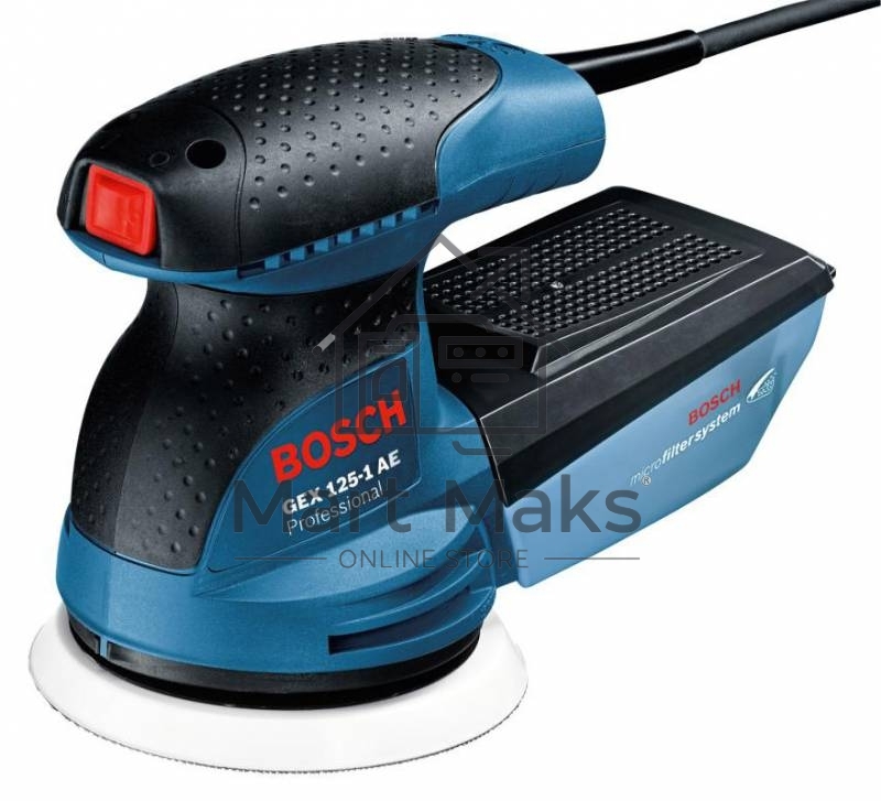 Эксцентриковая шлифмашина Bosch GEX 125-1 AE (250 Вт, 125мм, рег.ск, 1.3 кг, коробка) 0601387500