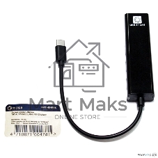Кабель-адаптер 5bites UA3C-45-09BK USB3.1, 3хUSB2.0, RJ45 100MB, черный