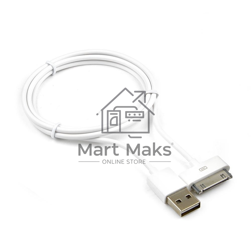 Кабель Gembird CC-USB-AP1MW USB AM/Apple для iPad/iPhone/iPod, 1м белый, блистер