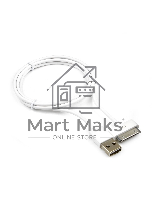 Кабель Gembird CC-USB-AP1MW USB AM/Apple для iPad/iPhone/iPod, 1м белый, блистер