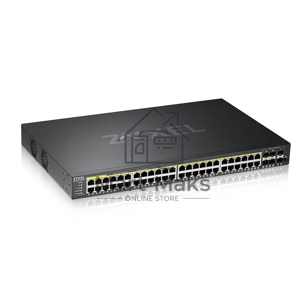 Гибридный L2 коммутатор PoE+ Zyxel NebulaFlex Pro GS2220-50HP, rack 19